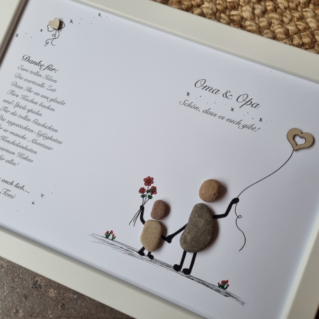 Geschenk für die Großeltern, Ostergeschenk für Oma und Opa, DinA4