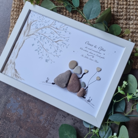 Geschenk für die Großeltern, Ostergeschenk für Oma und Opa, DinA4