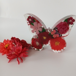 Epoxidharz Schmetterling beleuchtet