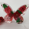 Epoxidharz Schmetterling beleuchtet