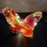 Epoxidharz Schmetterling beleuchtet