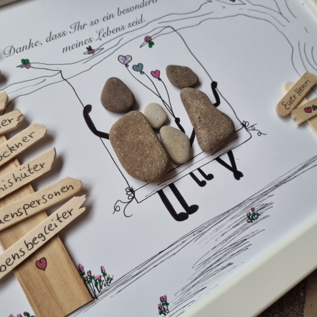 Geschenk für die Großeltern, Ostergeschenk für Oma und Opa, DinA4