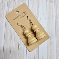 Spielerische Ohrringe Ohrhänger Spielfigur Schach Läufer