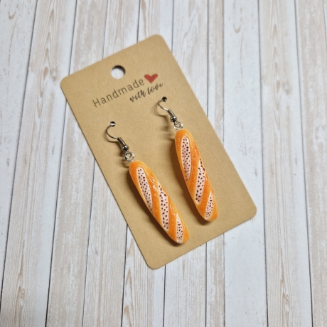 Ohrringe Ohrhänger Baguette Brot Bäcker