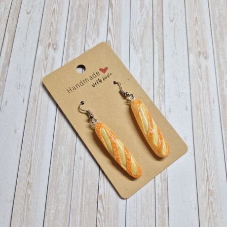 Ohrringe Ohrhänger Baguette Brot Bäcker