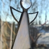 Engel aus Glas mit Rosenquarz
