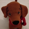 Amigurumi-Stofftier, gehäkelt: Hund - Dackel 