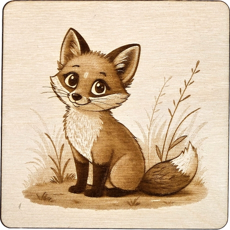 Holz Bild Fuchs