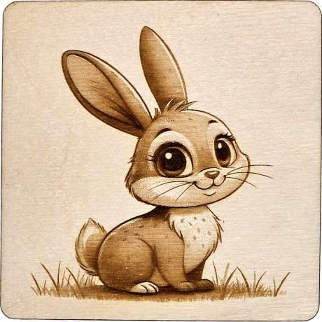 Holz Bild Hase