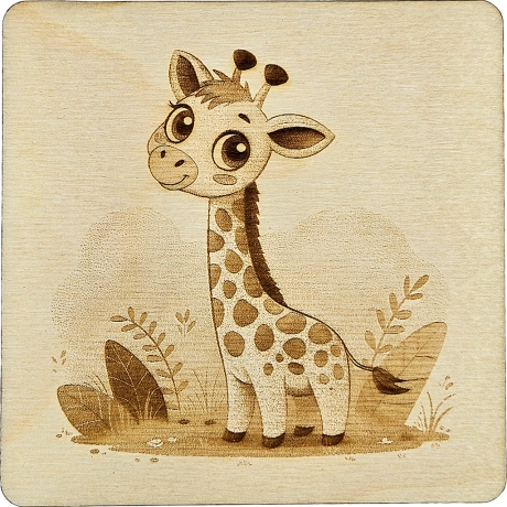 Holz Bild 5er Set Zootiere