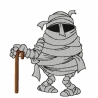 Mumie Mugrug Appli/Vollstick - by Michis Textilatelier