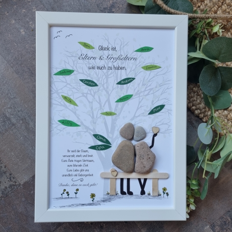 Geschenk für die Großeltern, Ostergeschenk für Oma und Opa, DinA4