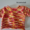 Jäckchen - Gr.50/56 - handgestrickt - rot,gelb, orange
