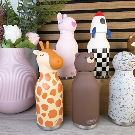 personalisierte Kinder-Trinkflasche Tierdesign 1