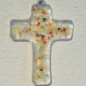 Kreuz aus Glas...Hochzeitsgeschenk...Kommunion...Taufgeschenk 