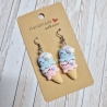 Ohrringe Ohrhänger Eiskugeln in Waffel Kawaii