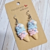 Ohrringe Ohrhänger Eiskugeln in Waffel Kawaii