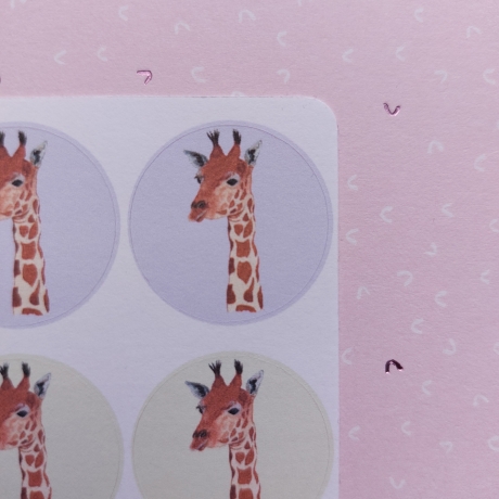 Stickerbogen Giraffe 
