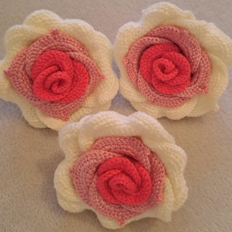 Dekorationsartikel: Rosen, 3er Set