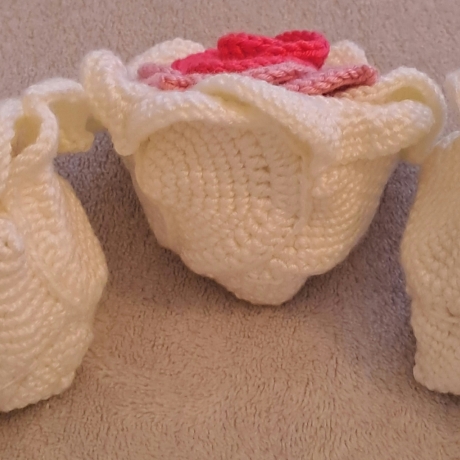 Dekorationsartikel: Rosen, 3er Set