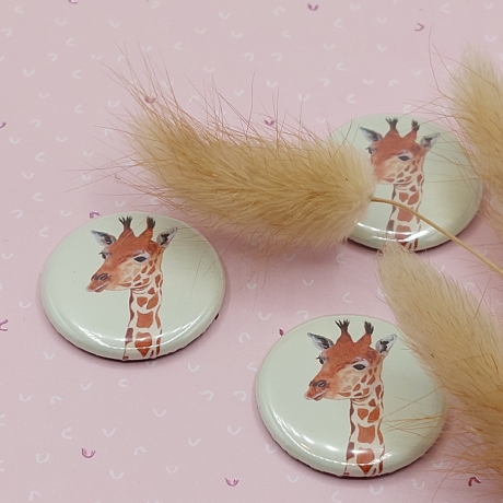 1 Magnet mit Giraffe 