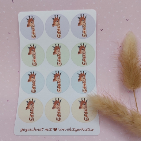 Stickerbogen Giraffe 