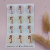 Stickerbogen Giraffe 