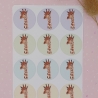 Stickerbogen Giraffe 