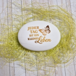 Stein mit Spruch aus Gießpulver Geschenkidee Dekoration Dekostein