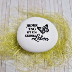 Stein mit Spruch aus Gießpulver Geschenkidee Dekoration Dekostein