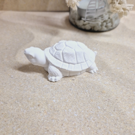kleine Schildkröte aus Gießpulver Gießkeramik Geschenkidee Deko
