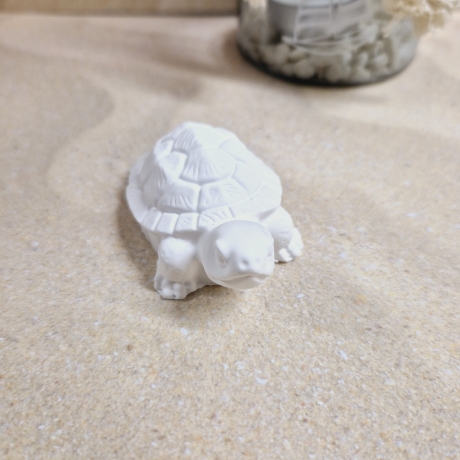 kleine Schildkröte aus Gießpulver Gießkeramik Geschenkidee Deko