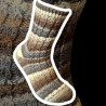 Irish Coffee - asymmetrische Mustersocken Gr. 42