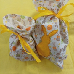 Osterbeutel Set - Geschenkbeutel 2 Stück  - Hasensäckchen - 