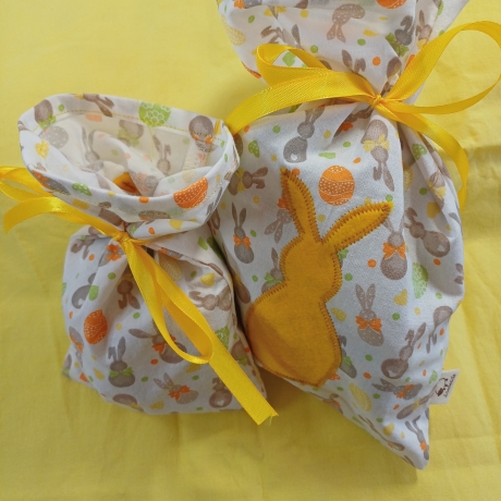 Osterbeutel Set - Geschenkbeutel 2 Stück  - Hasensäckchen - 