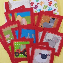 Merkspiel - Denkspiel - aus Stoff - Kinderspiel - Lernspiel 