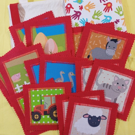 Merkspiel - Denkspiel - aus Stoff - Kinderspiel - Lernspiel 