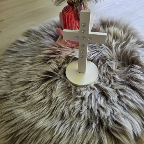 Keramik Kreuz stehend, Personalisierbar