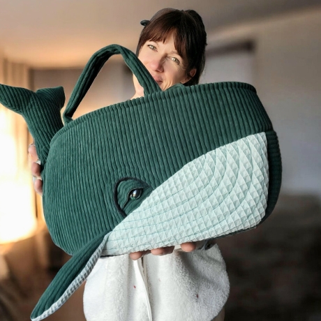 BLUU Waltasche - Utensilo - Unikat - Handmade