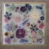 Beistelltisch aus Epoxidharz, echte Blumen! Ein Unikat
