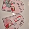 Muttertagsherzen 4x mit Steckschlitz für Duplo o.ä, Mama Geschenk
