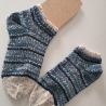 Socken Gr. 38/39 - handgestrickt - doppeltes Bündchen