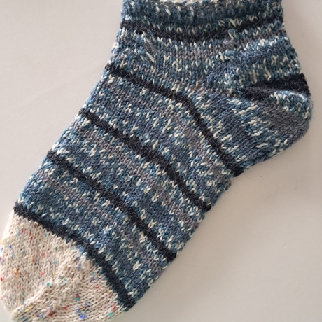 Socken Gr. 38/39 - handgestrickt - doppeltes Bündchen