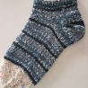 Socken Gr. 38/39 - handgestrickt - doppeltes Bündchen