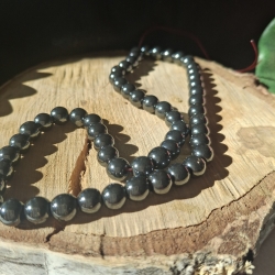 Perlen, Hämatitperlen, synthetische Kl. AA