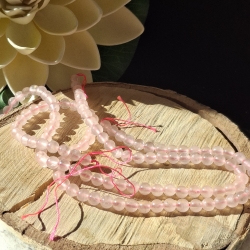 Perlen, Rosenquarz Perlen 