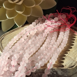 Perlen, Rosenquarz Perlen 