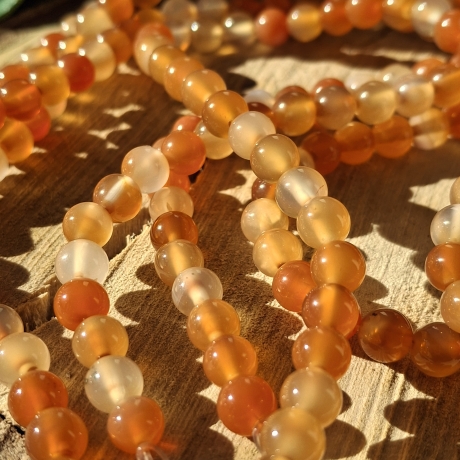 Perlen, Karneol, Kl. A