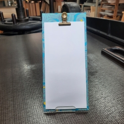 Klemmbrett mini, Chiyogamipapier, handgemacht, ToDoBlock, Klammer