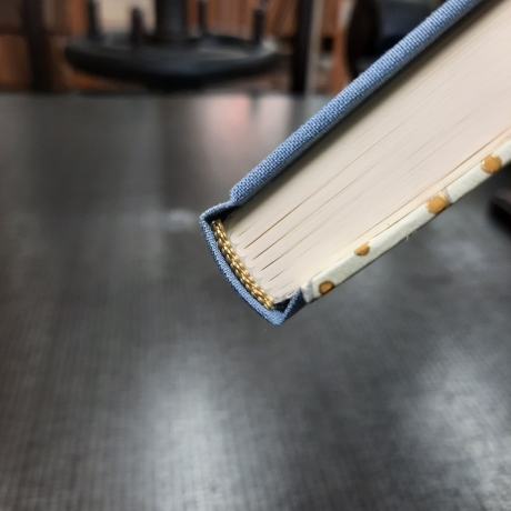 Notizbuch, ca. A6, blanko, handgemacht, Chiyogamipapier, Gewebe